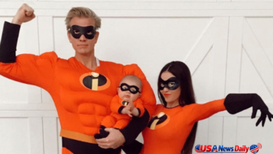 family of 3 halloween costumes disney