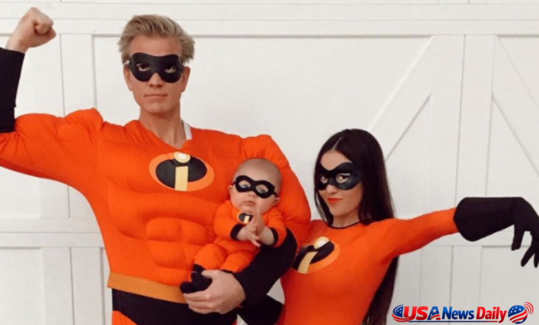 family of 3 halloween costumes disney