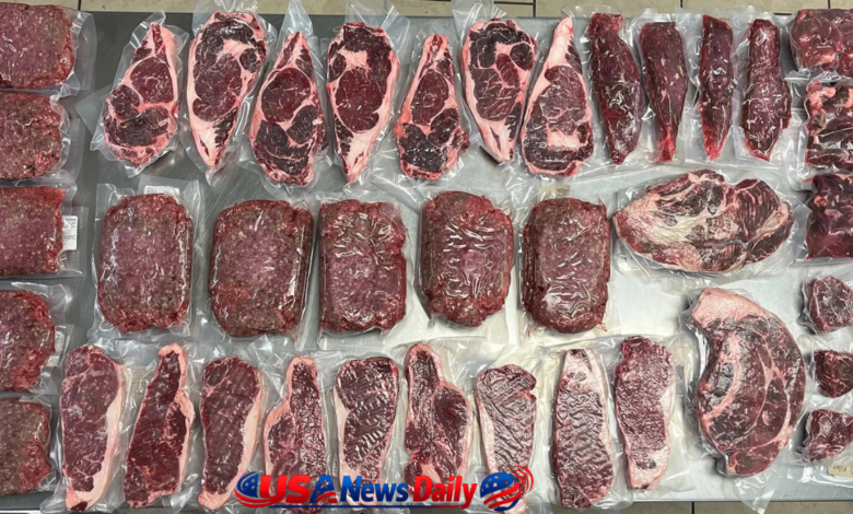 how much meat is 1/4 cow