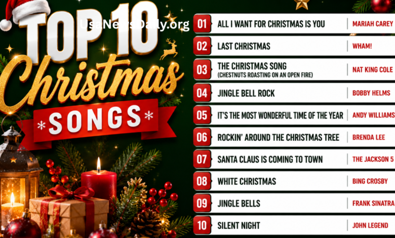 top 10 christmas songs